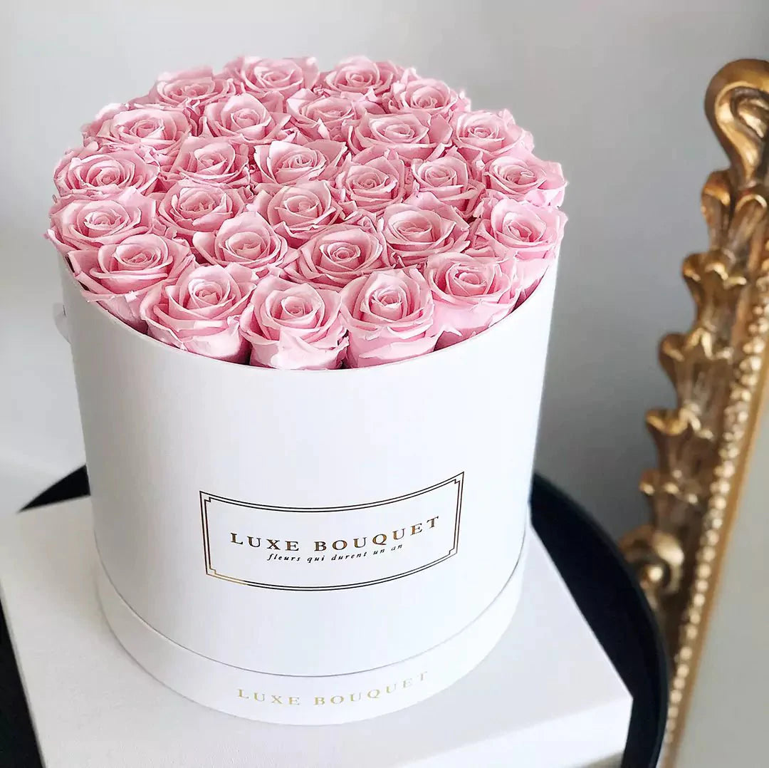 Luxe Range Everlasting rose box - Pink Roses