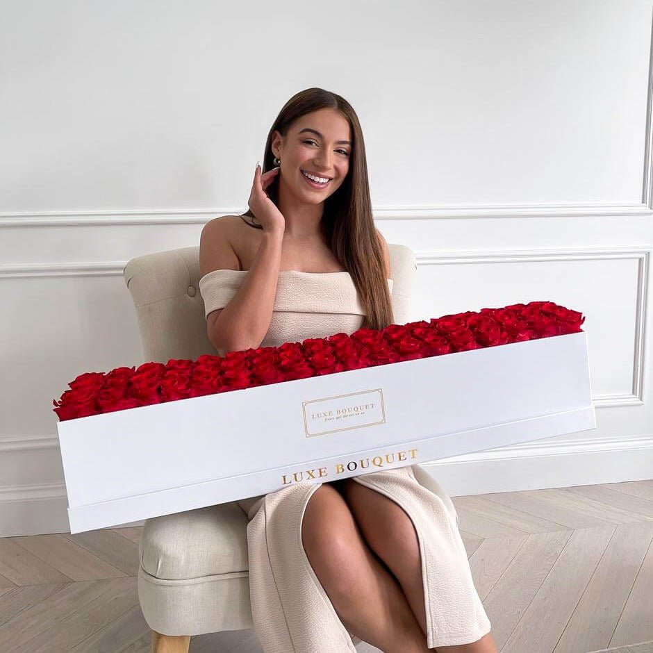 Long Magnifique Rose Box